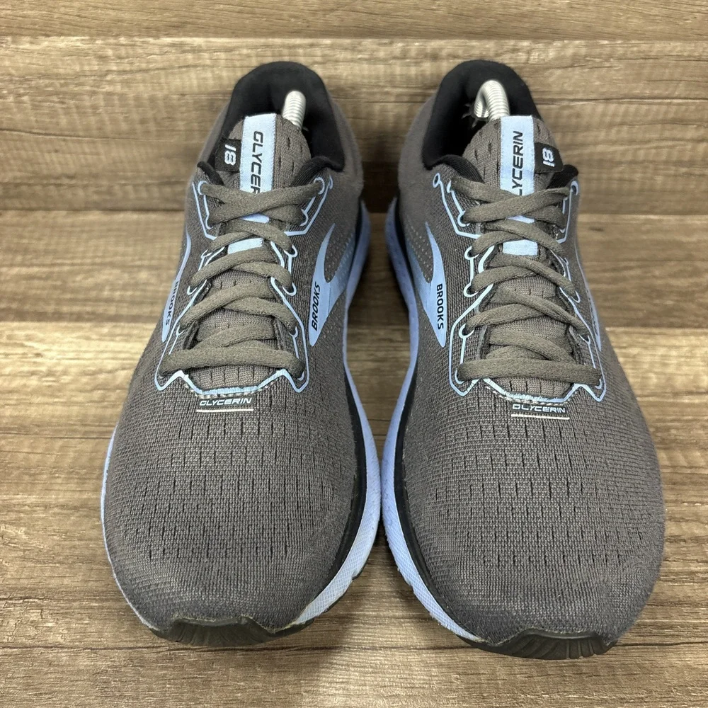 Brooks Glycerin 16 Gray Blue Womens US Size 8 EUR 39 1203171B050 Running Shoes